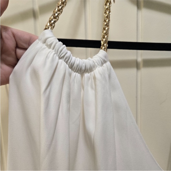 Banana Republic Halter Dress Cream Maxi Size 10 EUC - Picture 6 of 13